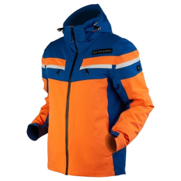 Herrenjacke Trimm Fusion M orange signal orange/jeans blue/white