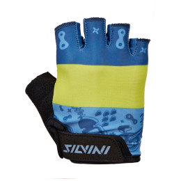Kinder-Fahrradhandschuhe Silvini Punta schwarz/blau black-blue