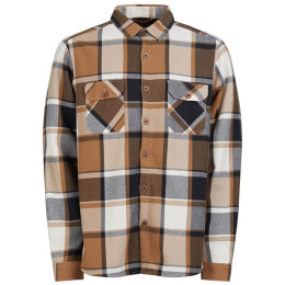 Herrenhemd Fundango Roddy Lined Shirt braun coffee