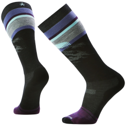 Ski-Socken Smartwool Snowboard Targeted Cushion Mountain Sunrise OTC schwarz/lila BLACK