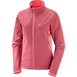 Damen-Sweatshirt Salomon Agile Softshell Jkt W rosa CalypsoCoral
