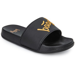 Kinderpantoffeln Baagl Logo Gold schwarz/gold černá