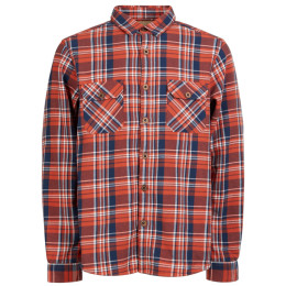Herrenhemd Fundango Roddy Lined Shirt rot blood