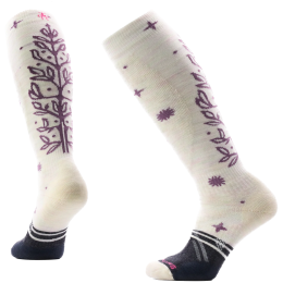 Socken Smartwool Women's Ski Full Cushion Ice Blossom OTC beige