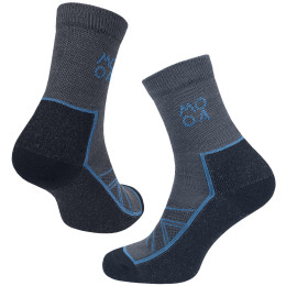 Socken MOOA Merino Adventure blau Denim Blue