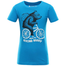 Kinder-T-Shirt Alpine Pro Monco blau neon atomic blue