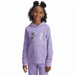 Kinder-Sweatshirt Under Armour Rival Flc Shimmer Hdy lila Purple