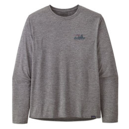 Herren-T-Shirt Patagonia M's L/S Cap Cool Daily Graphic Shirt grau '73 Skyline: Feather Grey