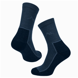 Socken MOOA Merino Mountain blau Denim Blue