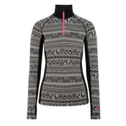 Damen-Sweatshirt Kari Traa Tale Hz schwarz BLACK