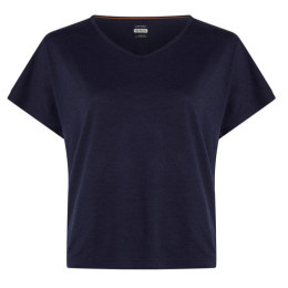 Damen-Funktionsshirt Icebreaker Women Mer 150 Lodge SS Tee dunkelblau Midnight Navy