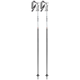 Skistöcke Leki Bliss grau/weiß gunmetal-white-rosegold