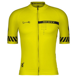 Herren Radtrikot Scott M's RC Pro SS gelb sulphur yellow/black
