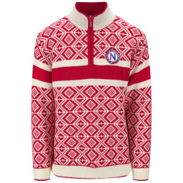 Herrenpullover Dale of Norway Cortina 2026 Masc. Sweater rot/weiß Raspberry Offwhite