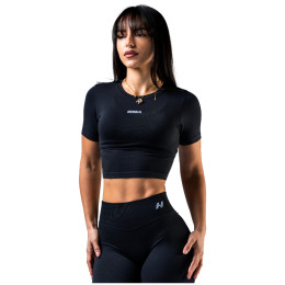 Damen-Top Nebbia Seamless Short-Sleeve Top Power schwarz BLACK