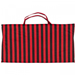 Strandliege Yate Plážové lehátko - proužek schwarz/rot red