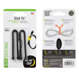 Bindedraht Nite Ize Gear Tie 6" schwarz Černá