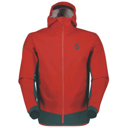 Herrenjacke Scott Explorair Hybrid LT rot/grau aruba green/magma red