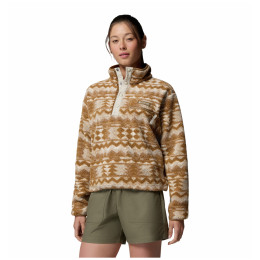 Damen-Sweatshirt Columbia Helvetia™ II Printed Cropped Half Snap
