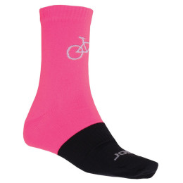 Socken Sensor Tour Merino růžová/černá schwarz/rosa