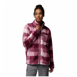 Damen-Sweatshirt Columbia West Bend™ Print Full Zip Ii lila Antique Mauve, Multi Buffalo Check