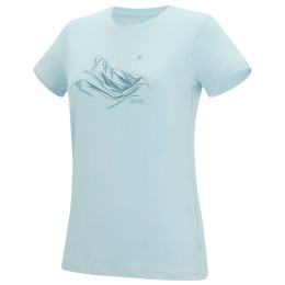 Damen-T-Shirt Regatta Womens Fingal Stretch hellblau Skyway