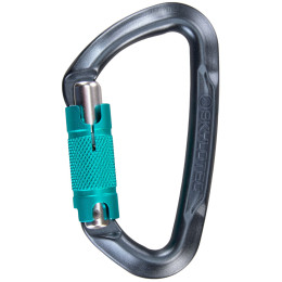 Karabiner Skylotec Lime WG (twistlock) grau/grün Anthracite/Acquamarine