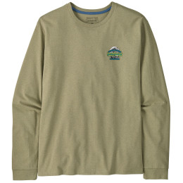 Herren-T-Shirt Patagonia Long-Sleeved Great Waves Responsibili-Tee grün Gumtree Green