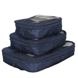 Reise-Organizer Zulu Compression Cube Set blau blue