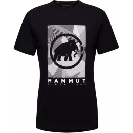 Herren-T-Shirt Mammut Trovat T-Shirt Men schwarz black-white PRT2