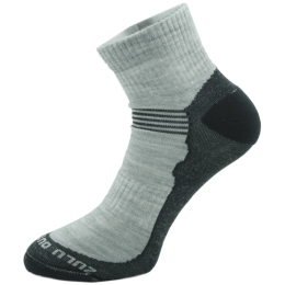 Socken Zulu Merino Lite grau/schwarz grey/black