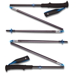 Trekkingstöcke Black Diamond Distance Z Poles schwarz/blau Pewter