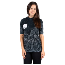 Damen-Funktionsshirt Drexiss All Diamond Beach Black Coolmax schwarz/weiß