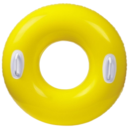 Schwimmring Intex Hi-Gloss Tube gelb