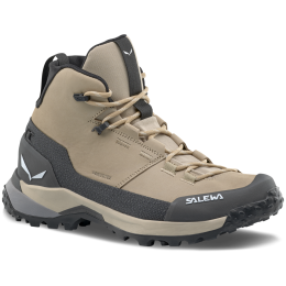 Damen Wanderschuhe Salewa Puez Leather Mid Ptx W hellbraun Quicksand/Onyx