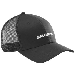 Baseballmütze Salomon Logo Trucker Cap schwarz Deep Black