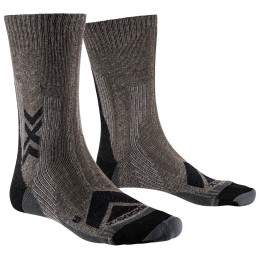 Socken X-Socks Hike Perform Merino Crew schwarz/braun BLACK/CHARCOAL