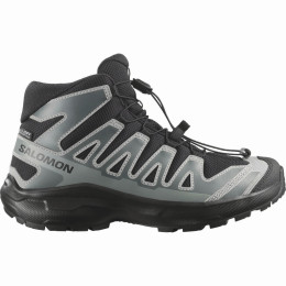 Kinderschuhe Salomon Xa Pro Mid Wp J Black-Sedona Sage-Wrought Iron schwarz/grau Black / Sedona Sage / Wrought Iron