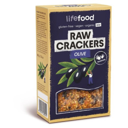 Kräcker Lifefood LIFE CRACKERS Oliven RAW BIO 90g