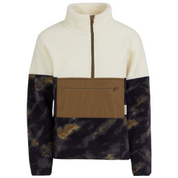 Damen-Sweatshirt Fundango Riva Hybrid Pullover beige/braun forest night
