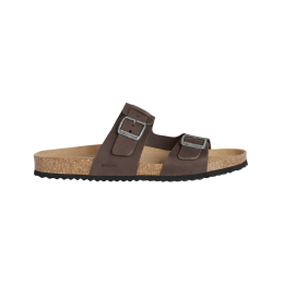 Herrenpantoffeln Geox U Sandal Ghita braun DK COFFEE