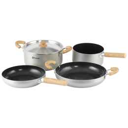 Geschirrset Outwell Feast Ceramic Set XL silber Black & Grey