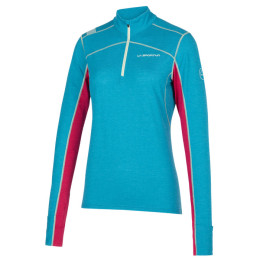Damen Funktions-Sweatshirt La Sportiva Swift Long Sleeve W blau/rosa Crystal/Cerise