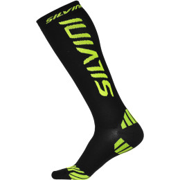 Kompressionssocken Silvini Casalone UA562 schwarz/gelb Black/Neon