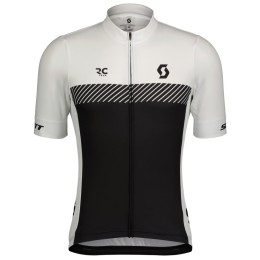 Herren Radtrikot Scott Jersey M's RC Team SS weiß/schwarz white/black