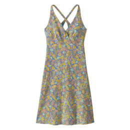 Damenkleid Patagonia W's Amber Dawn Dress gelb Flourish: Abundant Blue