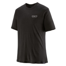Herren-T-Shirt Patagonia M's Cap Cool Merino Blend Graphic Shirt schwarz Heritage Header: Black