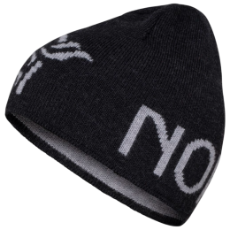 Mütze Norrona 29 mid merinoUll logo Beanie schwarz Caviar Melange