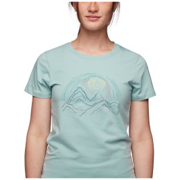 Damen-T-Shirt Black Diamond Summit Scribble Tee blau Ice blue
