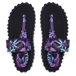 Damensandalen Gumbies Slingback Purple Haze schwarz/lila černá/fialová